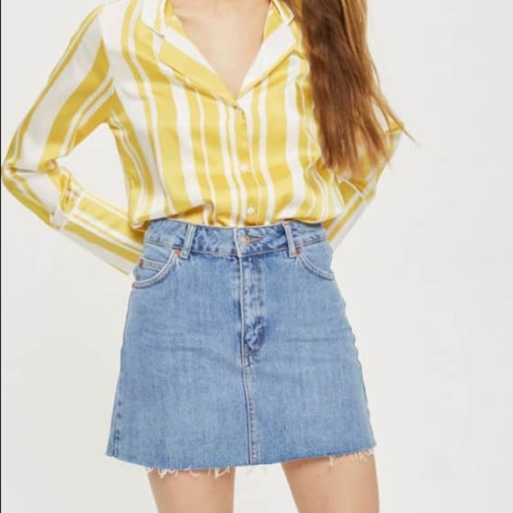 Topshop denim skirt